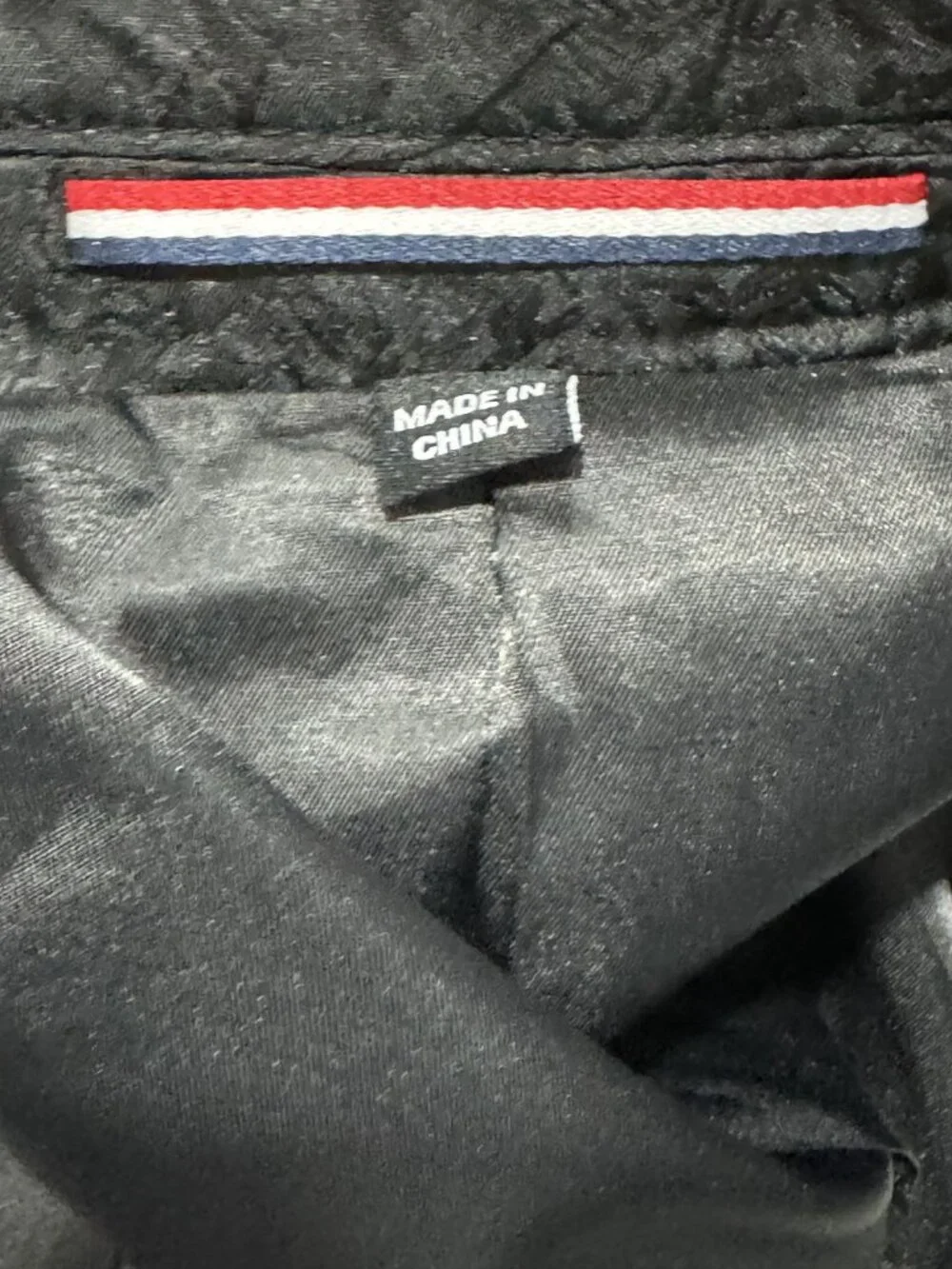 SOUL OF LONDON Men Black Pattern Blazer 40R